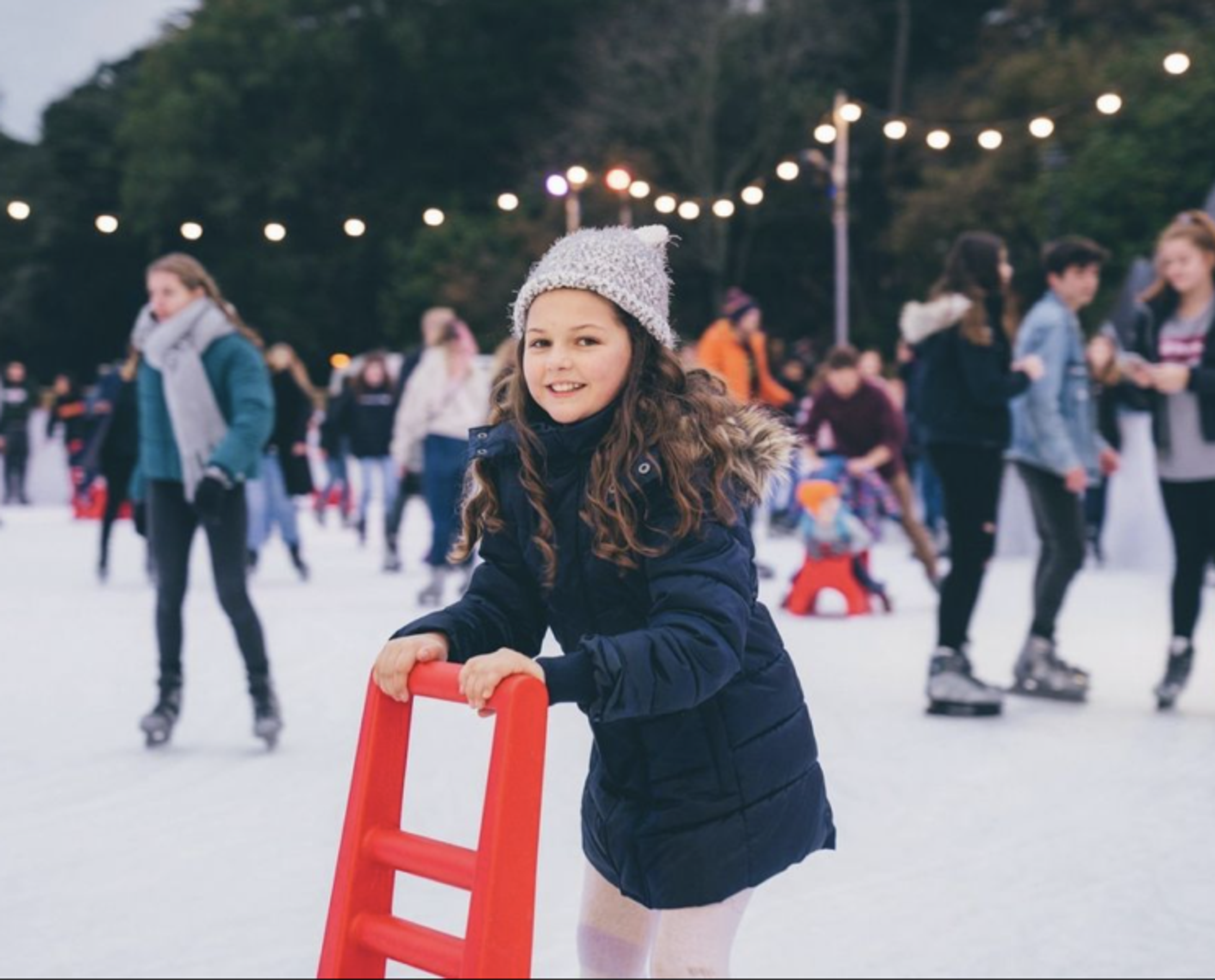 girl on the ice ring