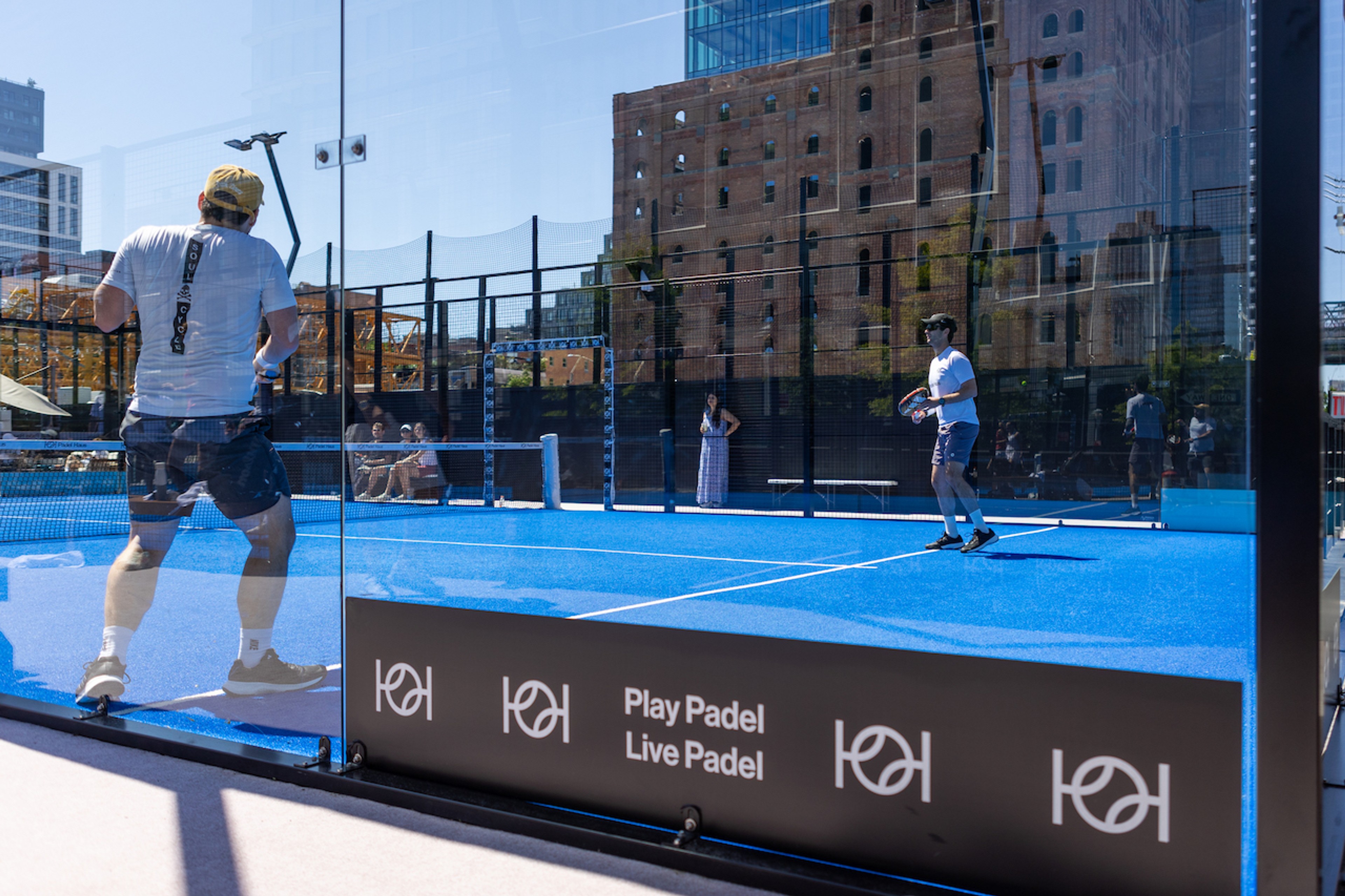 Padel courts at Domino Park